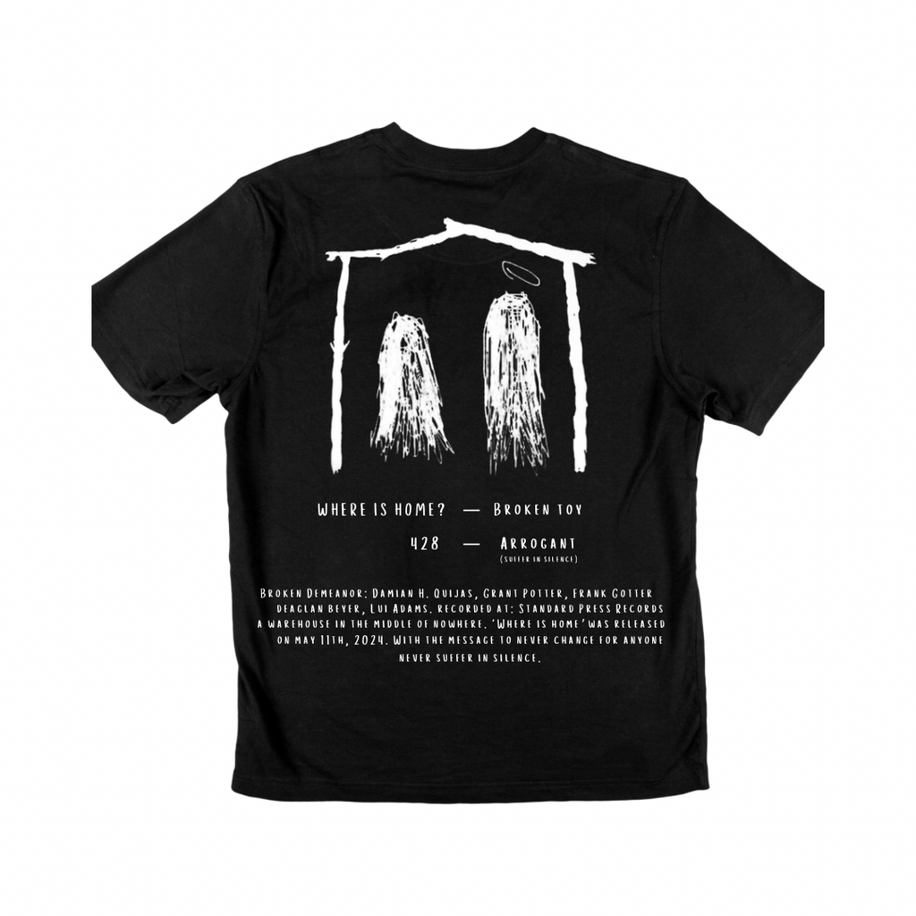 Broken Demeanor - "Where is Home?/Liner Notes" Shirt