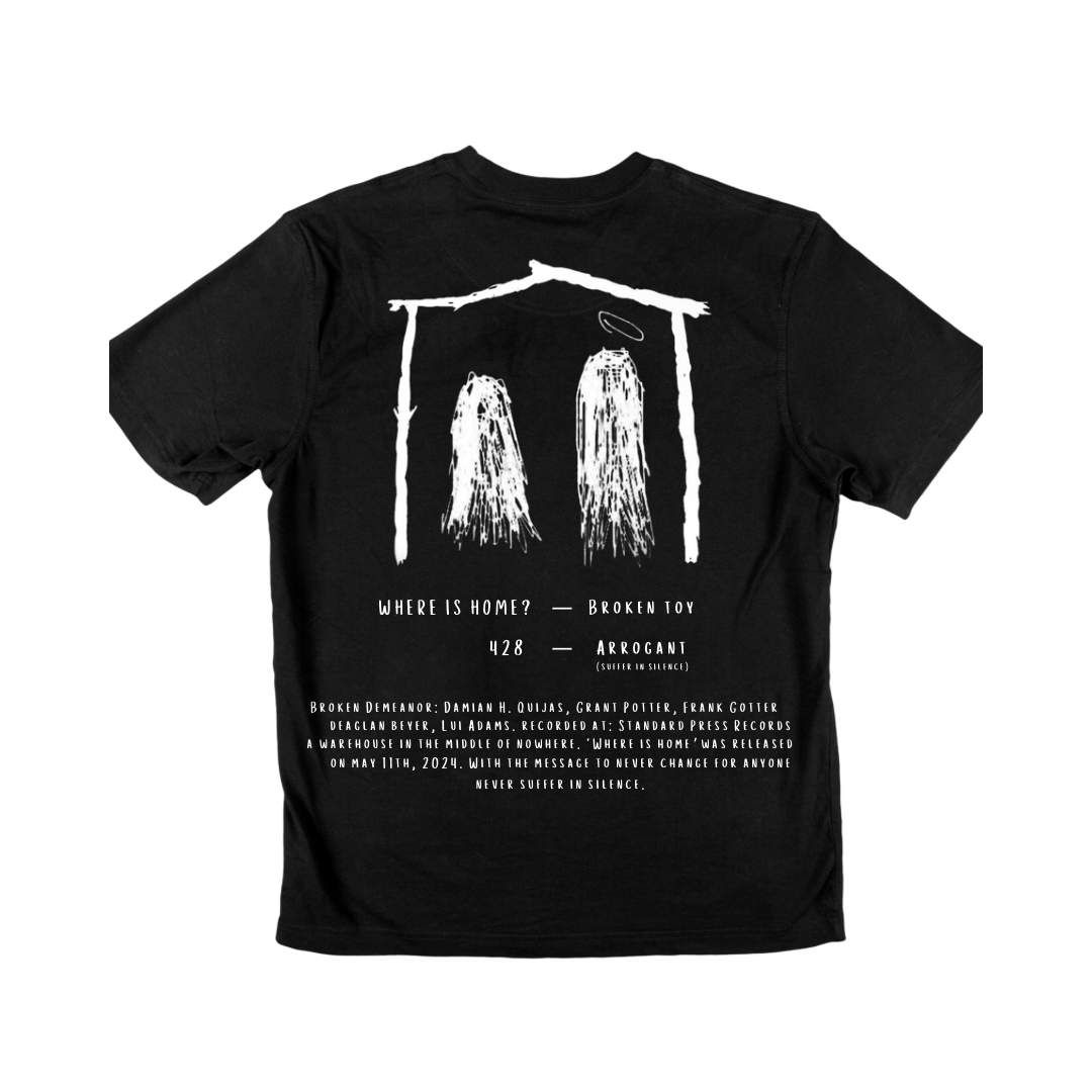 Broken Demeanor - "Where is Home?/Liner Notes" Shirt